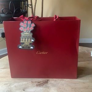 CARTIER Paper Shoppingbag w/ribbon and gift tag - Medium